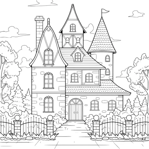 Fairy - tale style castle