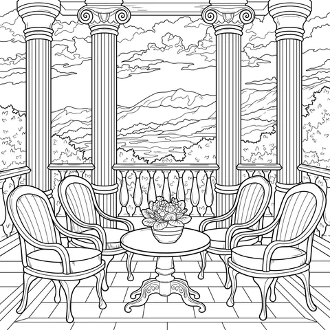 A Relaxing Space on the Terrace