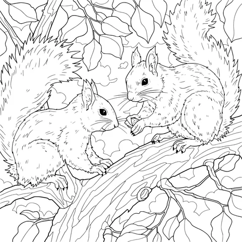 Squirrels on a Branch