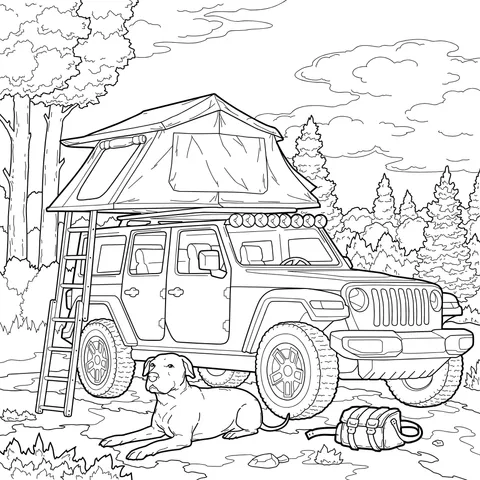 Outdoor Camping Scene