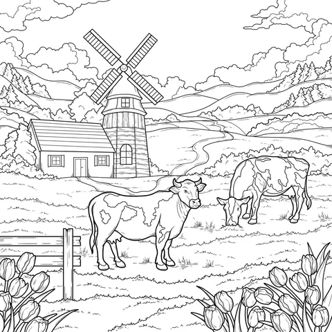 Rural Pastoral Scenery
