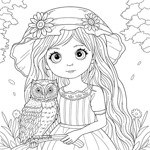 The Girl with an Owl