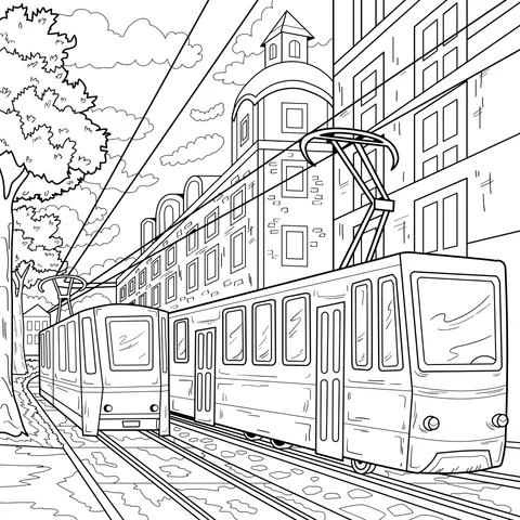 City Tram Scene