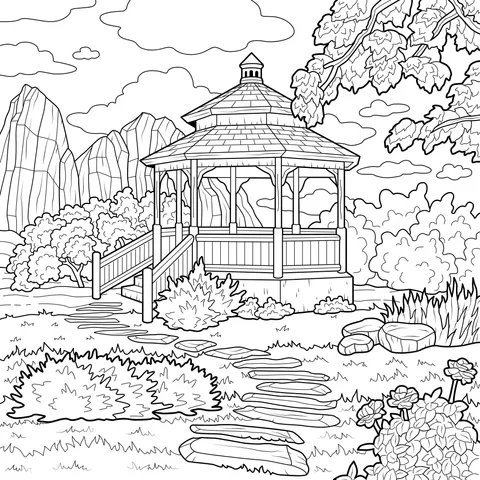 Gazebo in the Countryside