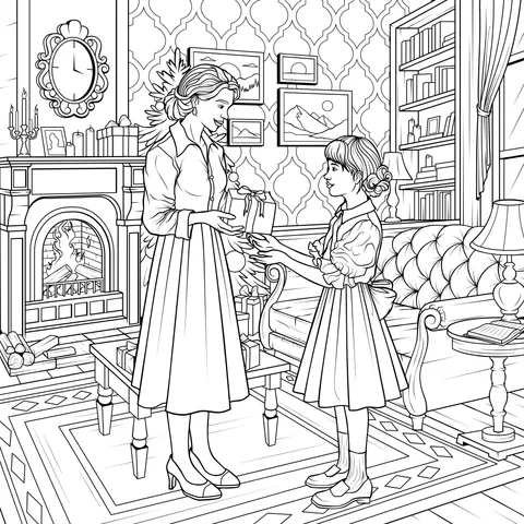 Warm Moment of Mother - Daughter Gift - Giving