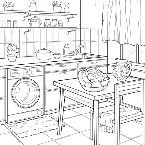Cozy Kitchen Scene