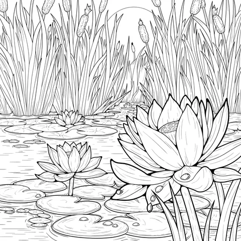 Beautiful Lotus Pond