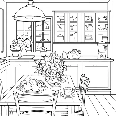 Cozy Kitchen Scene