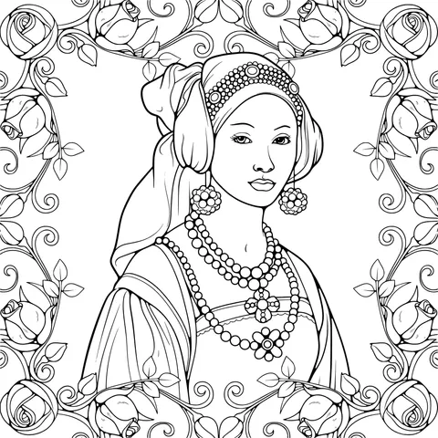 Woman in Vintage Attire