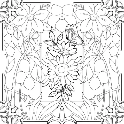 Flower and Butterfly Pattern