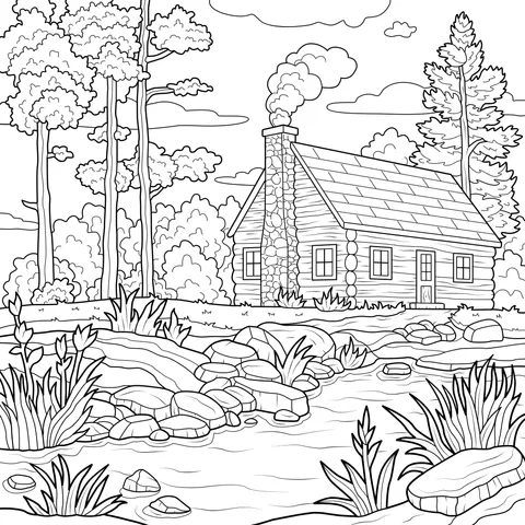 Scenic Cabin in the Woods