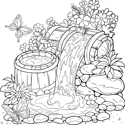 Idyllic Flowing - Water Scene