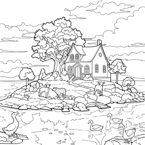 Rural Island Scenery