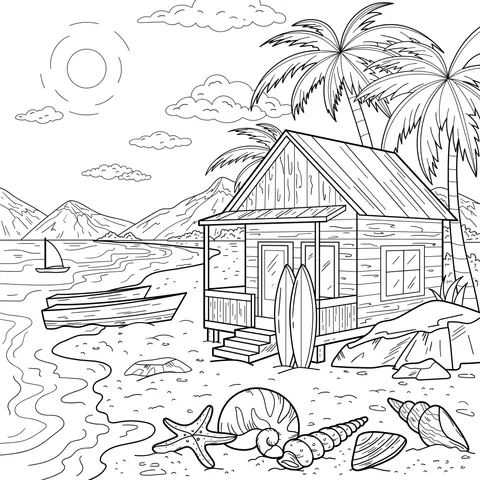 Beach Cottage and Scenery