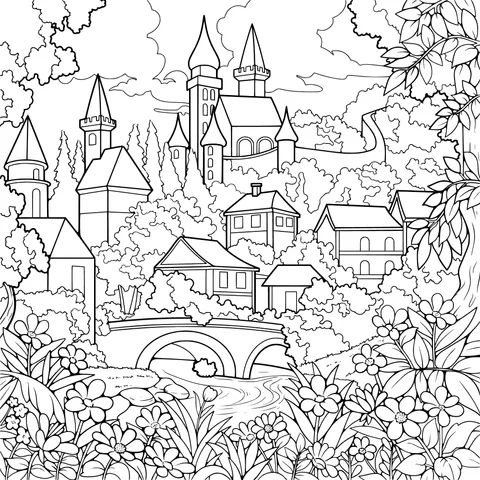Enchanting Castle Town