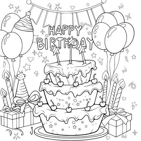 Joyful Birthday Scene