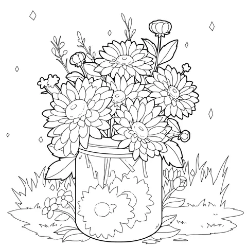 Flowers in a Jar