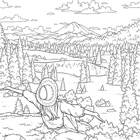 Woman Enjoying Nature