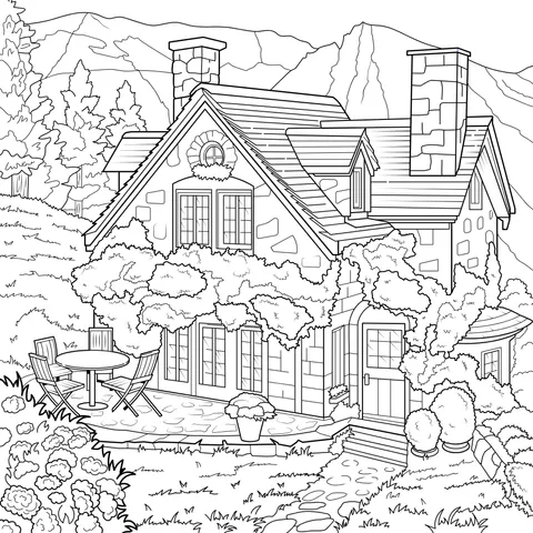 A Beautiful Cottage in the Mountains