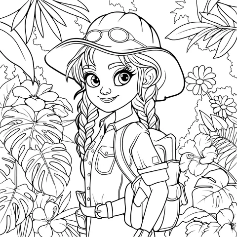Adventure - girl in the jungle