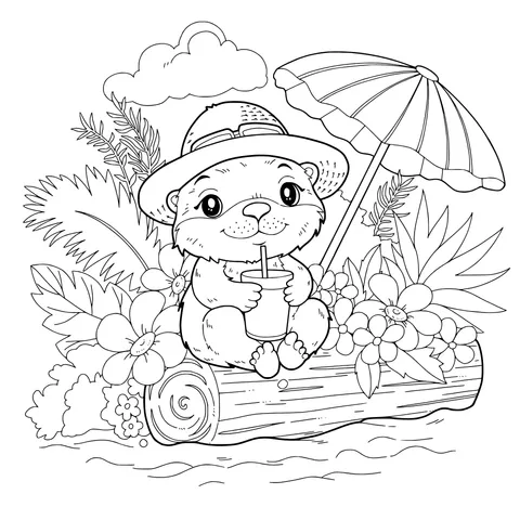 Otter Enjoying Summer
