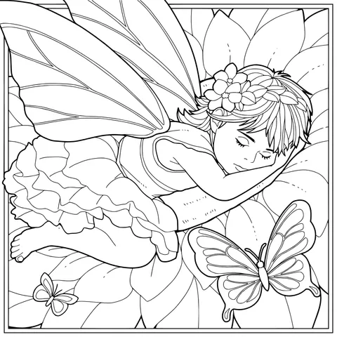 Sleeping Flower Fairy