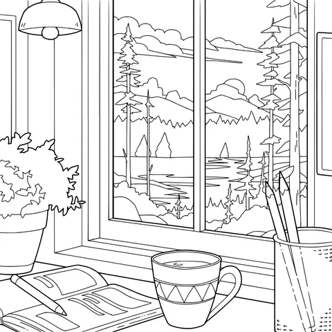 Quiet Time by the Window