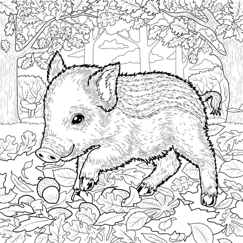 Wild Boar in the Forest