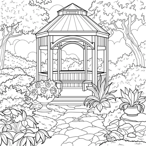 Gazebo in the Garden