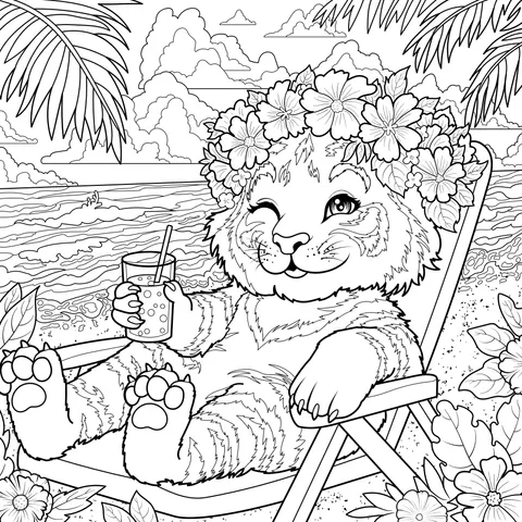 A Relaxing Vacation - Tiger