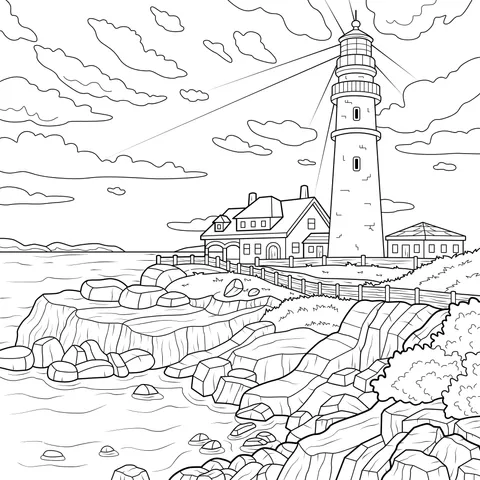 Coastal Lighthouse Scenery