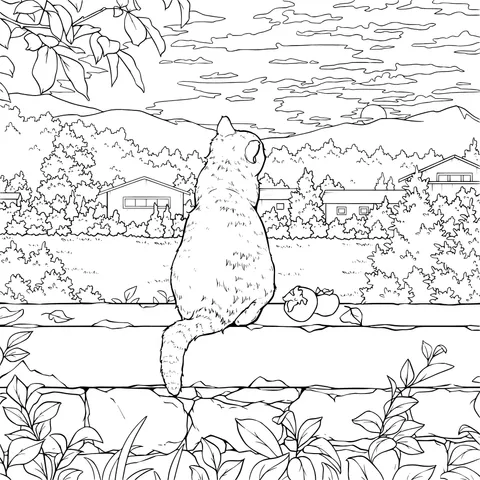 Cat Enjoying the Scenery