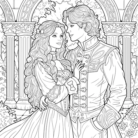 Romantic Palace - loving Couple