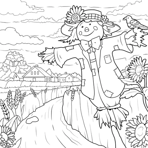 Scarecrow in the Field