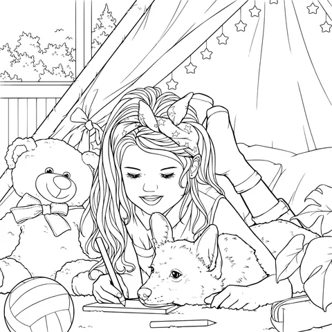 A Girl's Cozy Time