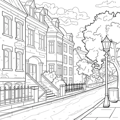 Colorful Street Scenery