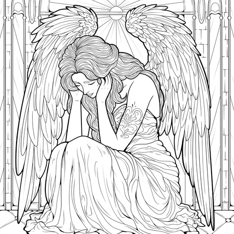 Meditating Angel