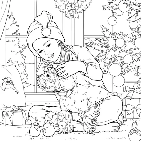 A Warm - hearted Christmas of a Girl and Her Dog