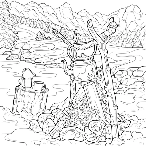 Outdoor Camping Scene