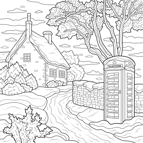 Winter Countryside Scene