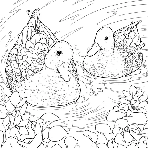 Two Ducks in the Water
