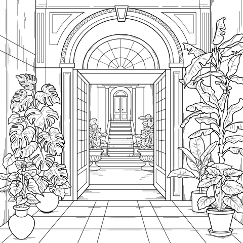 Exquisite Foyer Scene