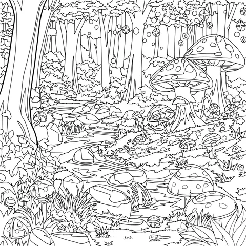 Enchanting Forest Scene