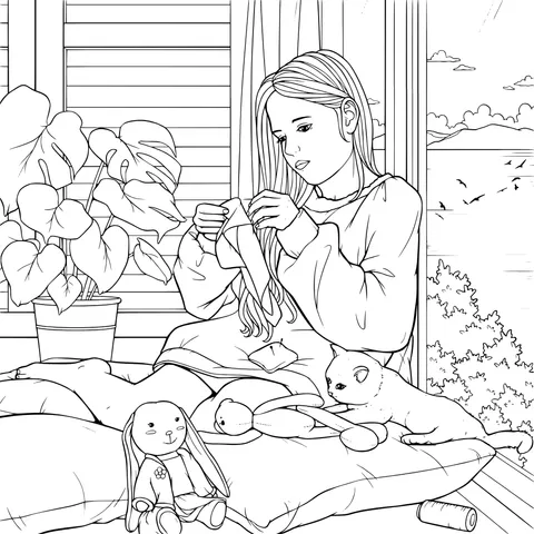 Cozy Time by the Window
