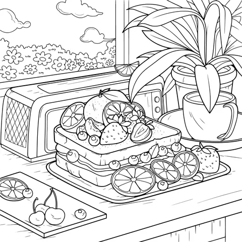 Delicious Breakfast by the Window