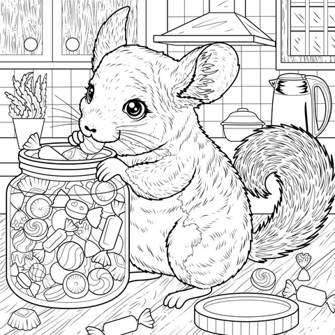 Chinchilla Eating Candies