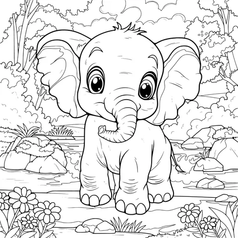 Cute Little Elephant