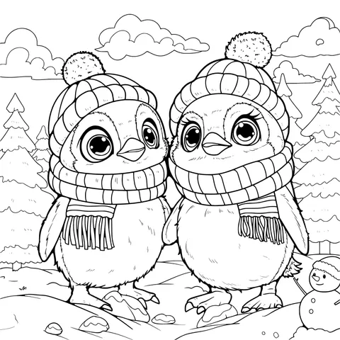 Winter Penguin Pals