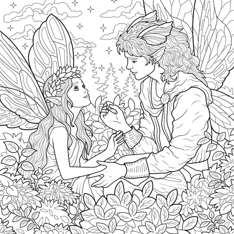Fairy - like Couple in a Fairy Tale