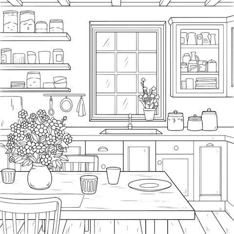 Cozy Kitchen Scene